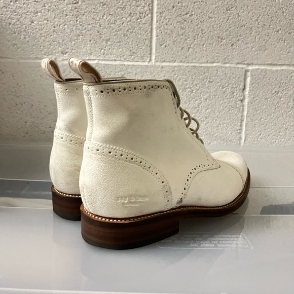Rag&Bone and Grenson White Brogue Boots - Picture 2 of 6